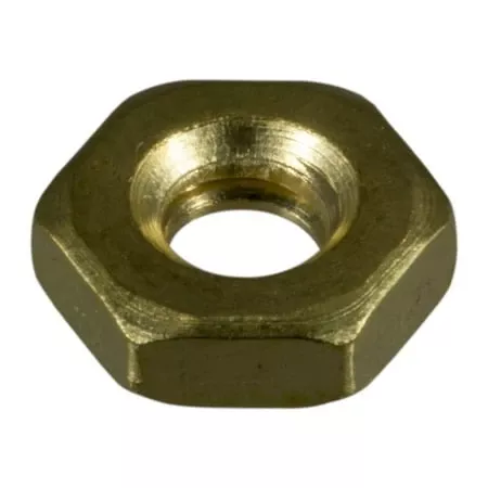#10-24 Brass Hex Machine Screw Nuts - Coarse Thread, Durable, 100 Count