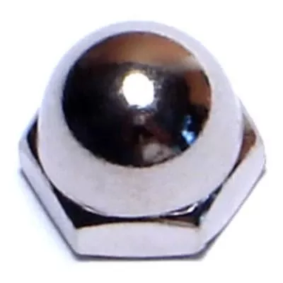 #10-32 Nickel Plated Steel Acorn Cap Nuts - Fine Thread, Durable Finish