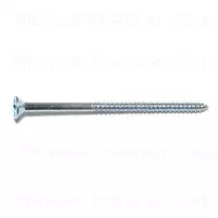 #10 X 3-1/2 Zinc Plated Steel Phillips Flat Head Wood Screws - 10 Count