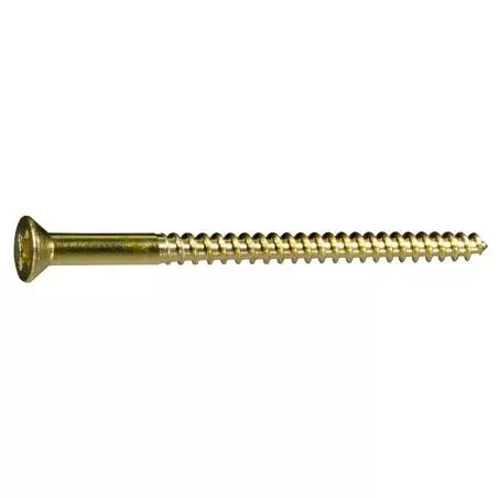 #10 X 3 Brass Phillips Flat Head Wood Screws - 100 Count