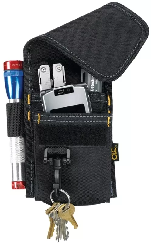 1104 4-pocket Multi-purpose Tool Holder, Polyester, Black, 3 In W X 7.25 In H