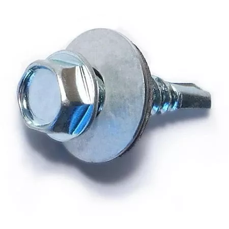 #12-14 X 1 Zinc Plated Steel Hex Bonded Self-drilling Screws - Durable Fasteners