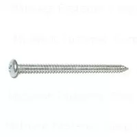 #12 X 3" Zinc Phillips Pan Head Sheet Metal Screws - Box Of 100
