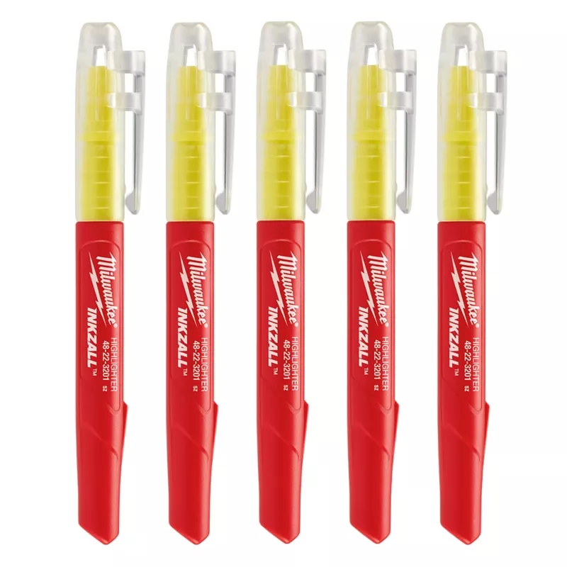 Milwaukee Inkzall Jobsite Highlight.Yellow 5pk - 48223201