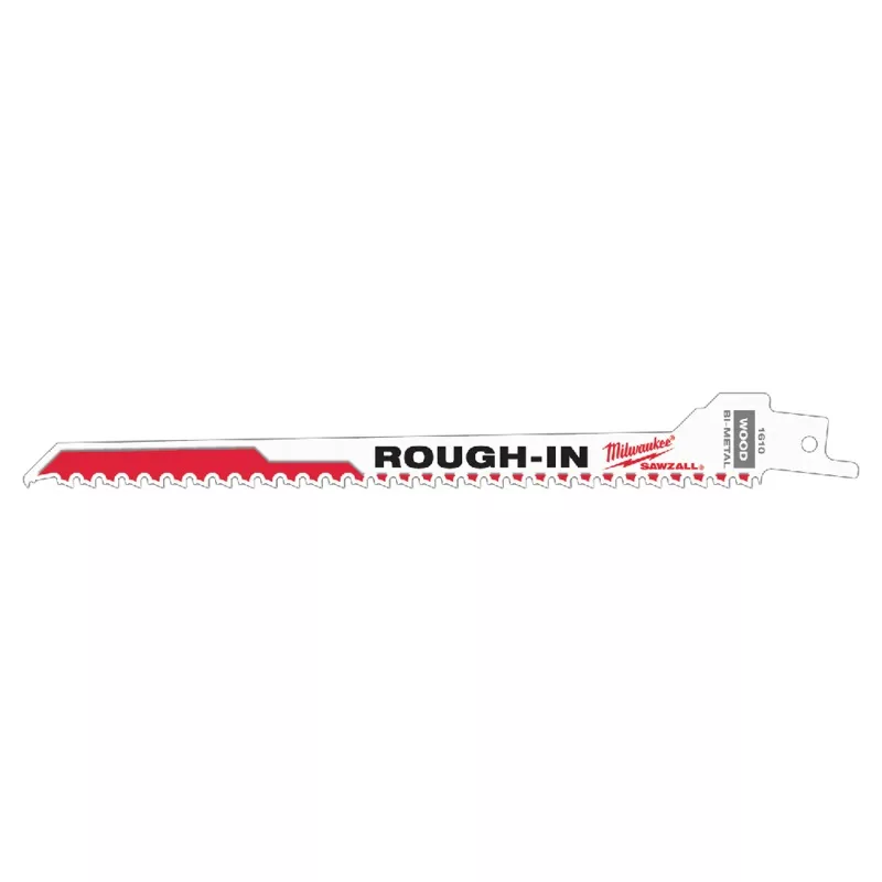 Milwaukee SAWZALL Rough-In 185mm 7-3/8 5TPI Blade 5 Pack - 48001610