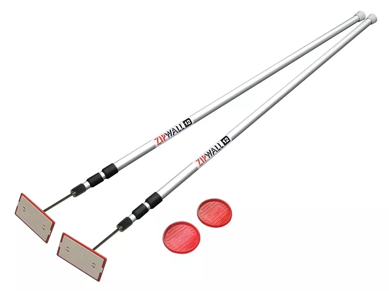 Zipwall ZipPole Telescoping 4-3/16 - 10-5/16 ft. L x 1 in. Dia. Stainless Steel Extension Pole